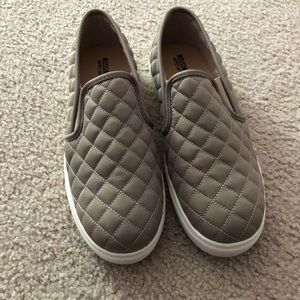 Quilted slip on sneakers